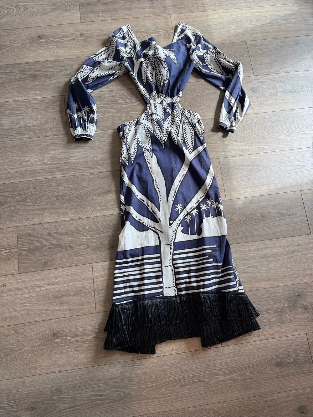 Johanna Ortiz Holistic Jungle Embroidered Midi Dress NWT Size 6 - Picture 13 of 16
